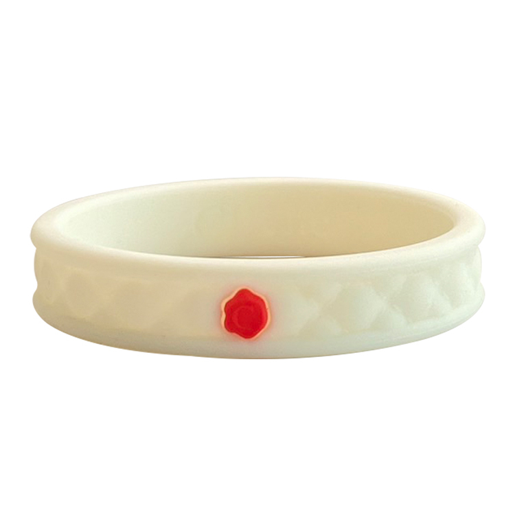 Candies 菱格手環14mm(白)