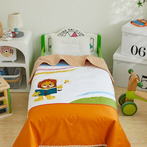 Popular children's pure cotton summer quilt [120X150cm] [A Lion Fun Youth]