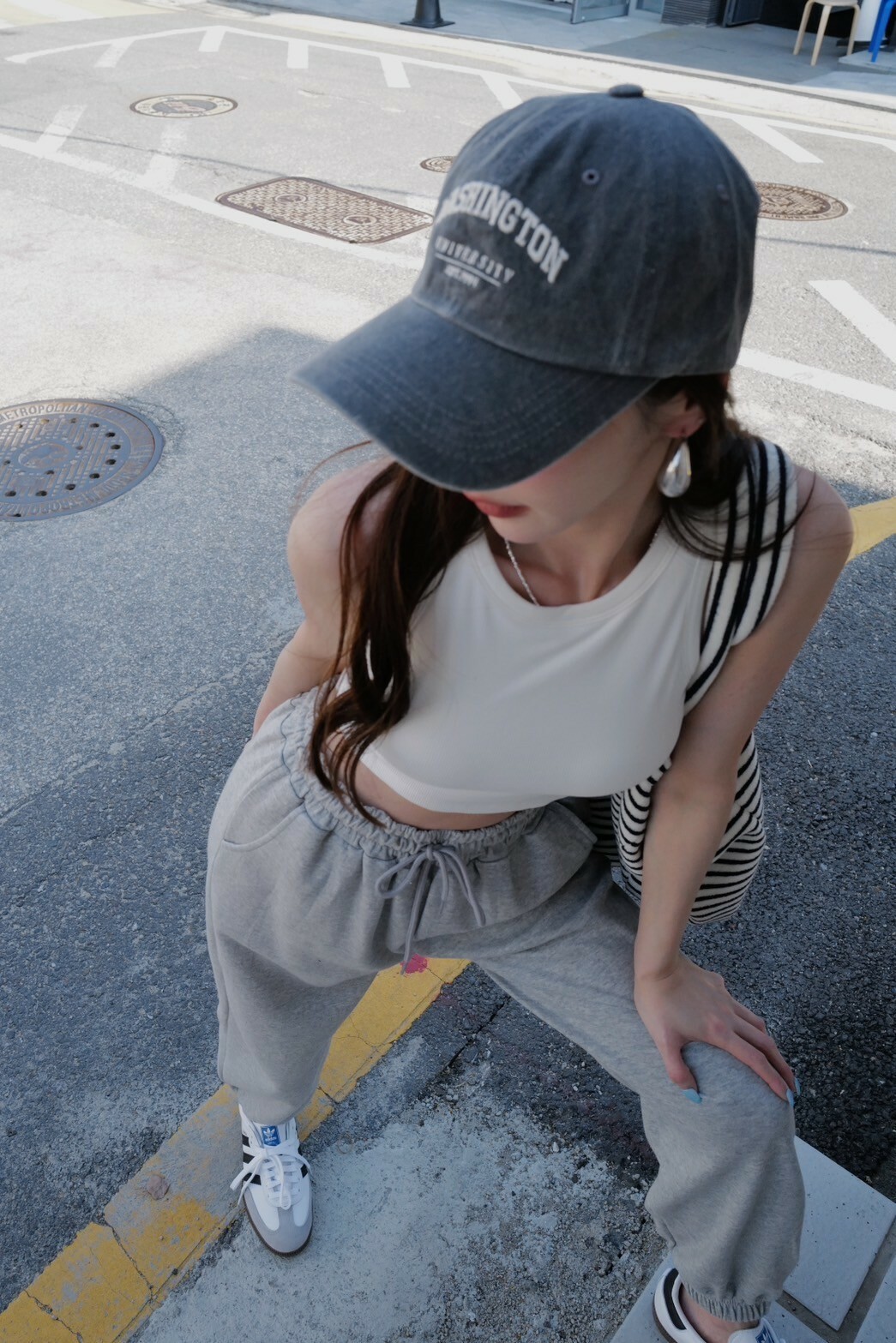 （現貨）有夠百搭復古刺繡字母老帽 FG05