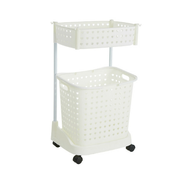 Hotly recommended Japanese storage series, multi-barrel storage cabinets, bathroom storage cabinets, toy cabinets, bedside tables [2 layers + white]