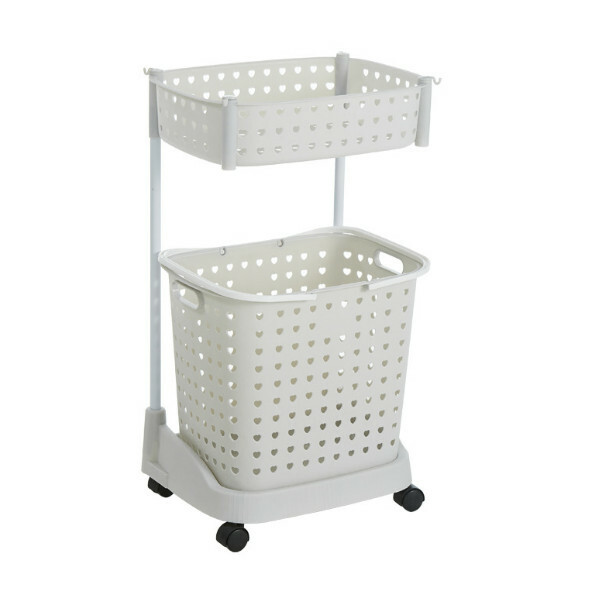 Hotly recommended Japanese storage series, multi-barrel storage cabinets, bathroom storage cabinets, toy cabinets, bedside tables [2 layers + gray]