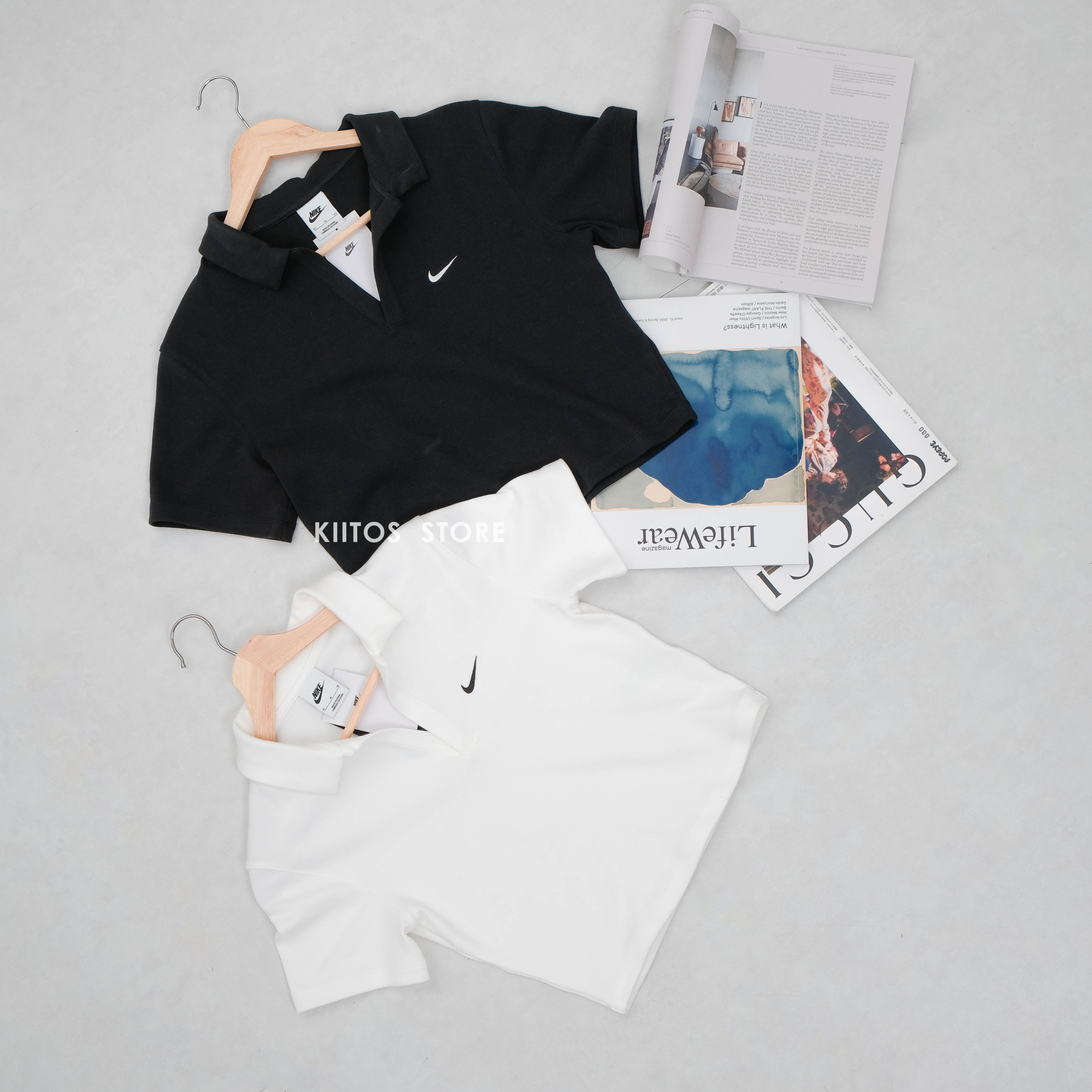 Nike Sportswear Essential 翻領 V字領 有領衫 短版 Polo衫 短T DV7885