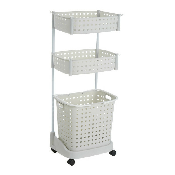 Hotly recommended Japanese storage series, multi-barrel storage cabinets, bathroom storage cabinets, toy cabinets, bedside tables [3 layers + gray]