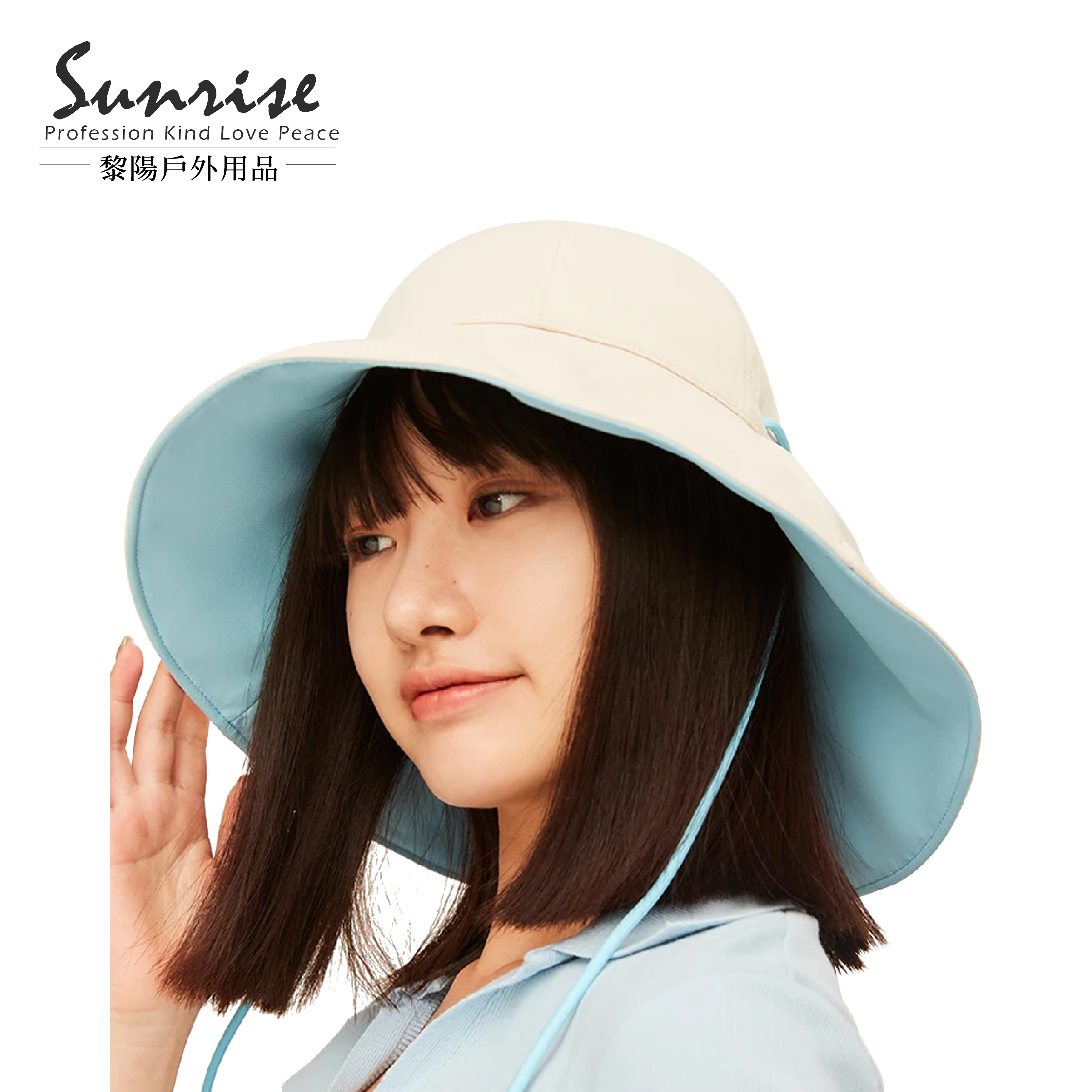 大帽簷雙面遮陽帽 (3色) 40CHR3028