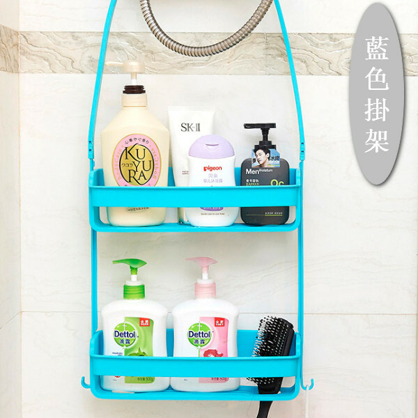 Hotly recommended Japanese storage series, kitchen rack, bathroom rack, door rack, outdoor rack [blue]