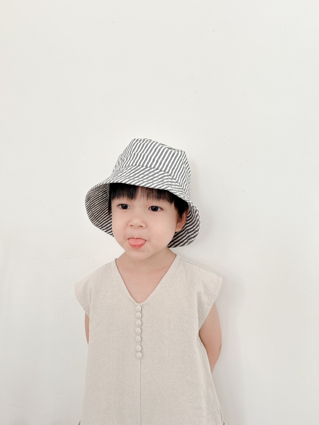 丹麥Liewood 有機棉條紋漁夫帽 - Stripe Whale Blue