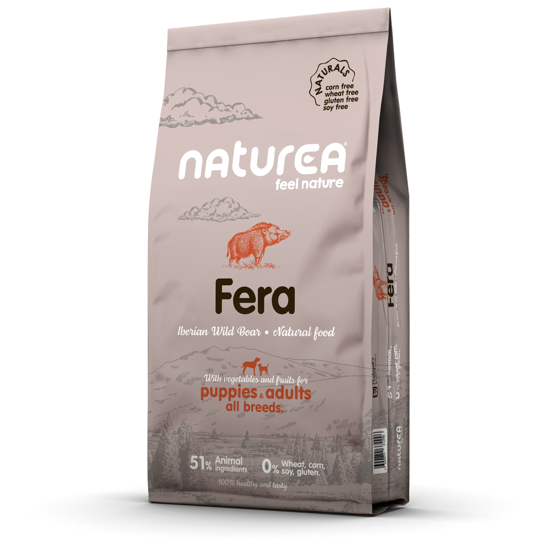 [限時優惠12kg買1送1] Naturea Naturals 全天然鮮肉糧-成犬野豬肉配方 2kg / 12kg