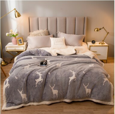 Popular thickened and warm imitation cashmere quilt, comfortable winter blanket, thickened quilt core (No-5 colors) (1kg thin version) 120x200cm