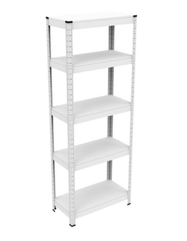 Hot iron color kitchen cabinets bookshelf shoe cabinet bathroom storage cabinet shelf [60x30x171cm] white 5 layers
