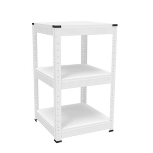 Hot iron color kitchen cabinets bookshelf shoe cabinet bathroom storage cabinet shelf [40x40x68cm] white 3 layers