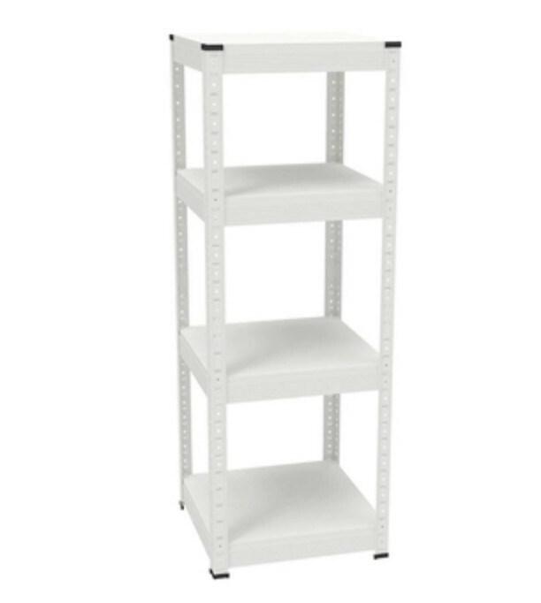 Hot iron color kitchen cabinets bookshelf shoe cabinet bathroom storage cabinet shelf [40x40x114cm] white 4 layers
