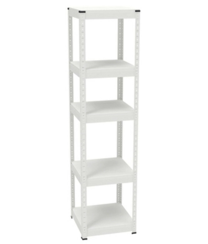 Hot iron color kitchen cabinets bookshelf shoe cabinet bathroom storage cabinet shelf [40x40x160cm] white 5 layers