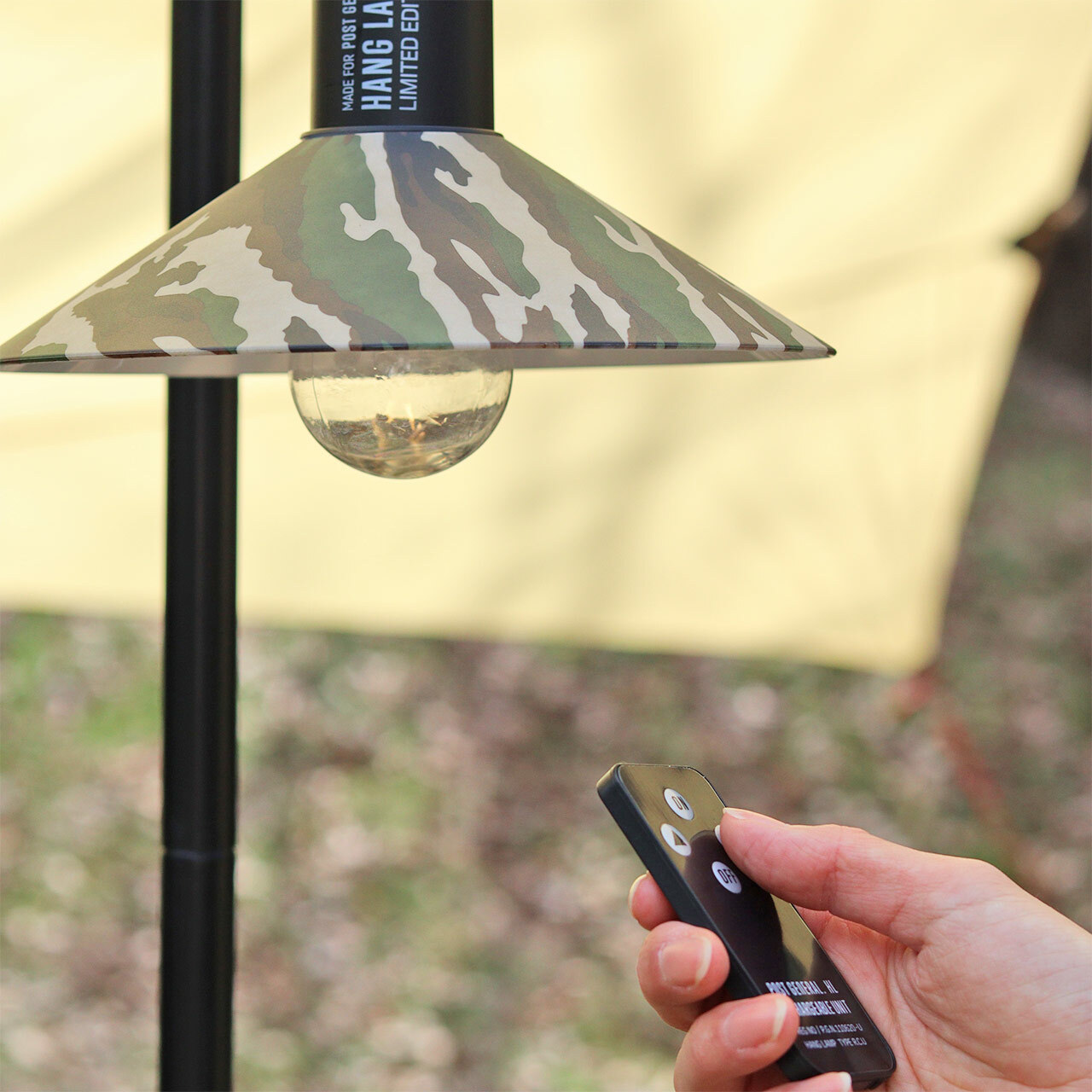 (限量款) 附罩LED掛燈∣遙控型充電式系列 迷彩∣日本 POST GENERAL