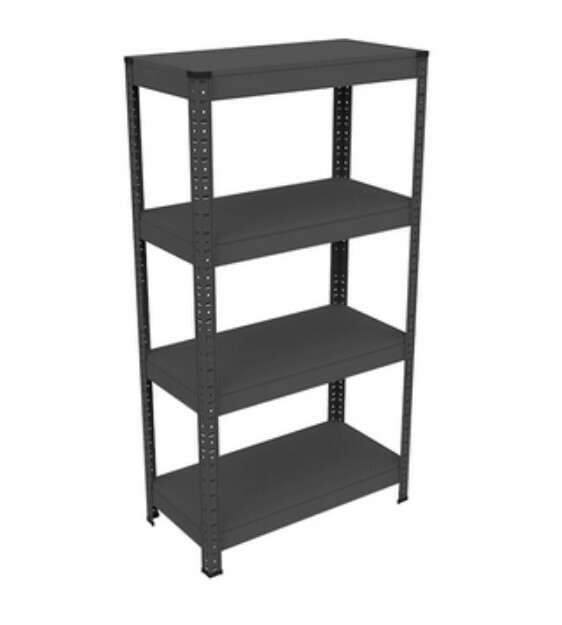 Hot iron color kitchen cabinets bookshelf shoe cabinet bathroom storage cabinet shelf [60x30x114cm] black 4 layers