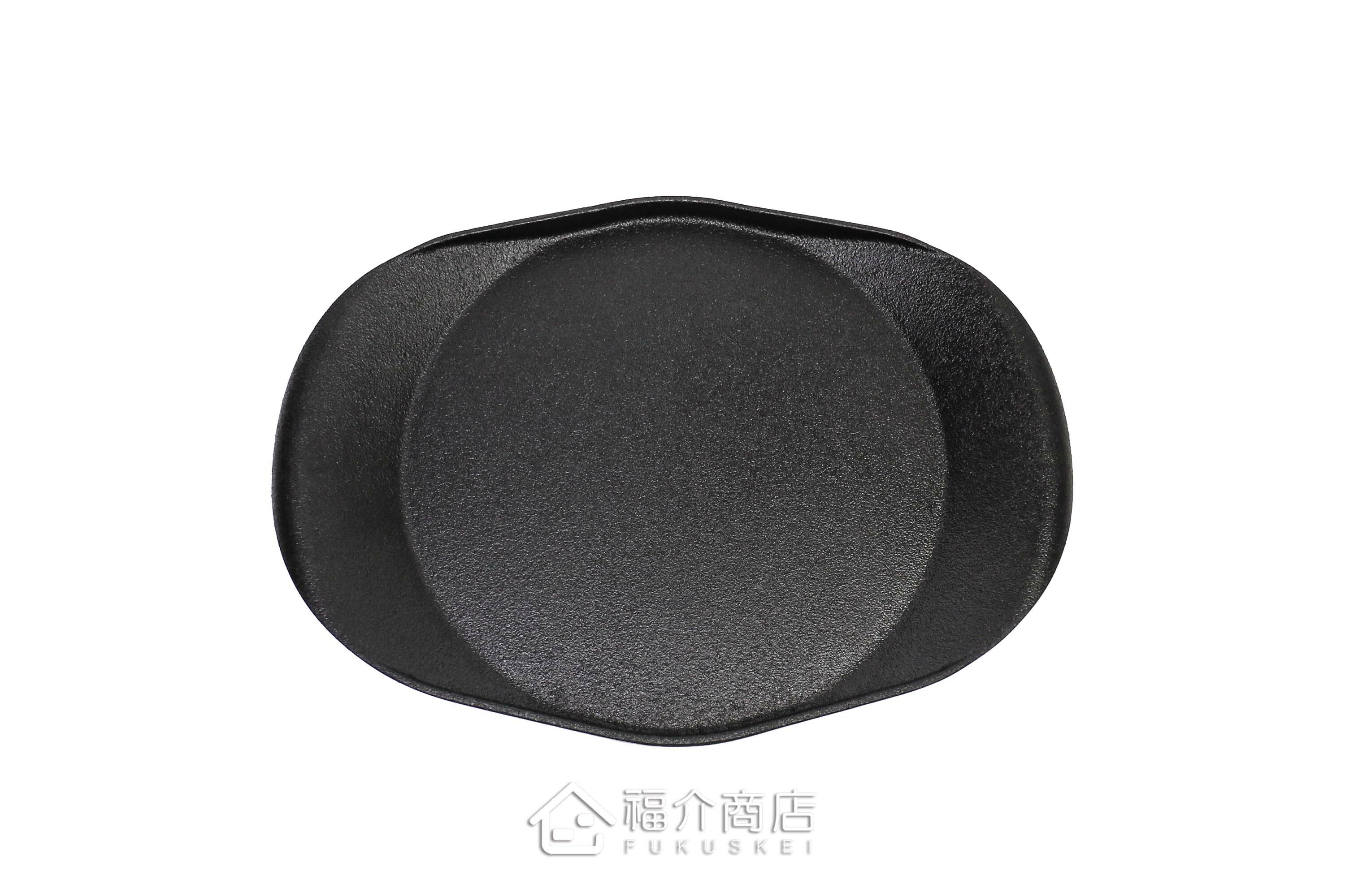 可以煎牛排做Pizza或肉排料理的黑色鑄鐵鍋烤盤