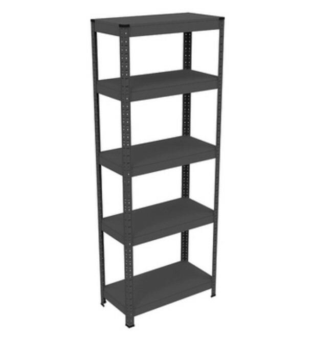 Hot iron color kitchen cabinets bookshelf shoe cabinet bathroom storage cabinet shelf [60x30x171cm] black 5 layers