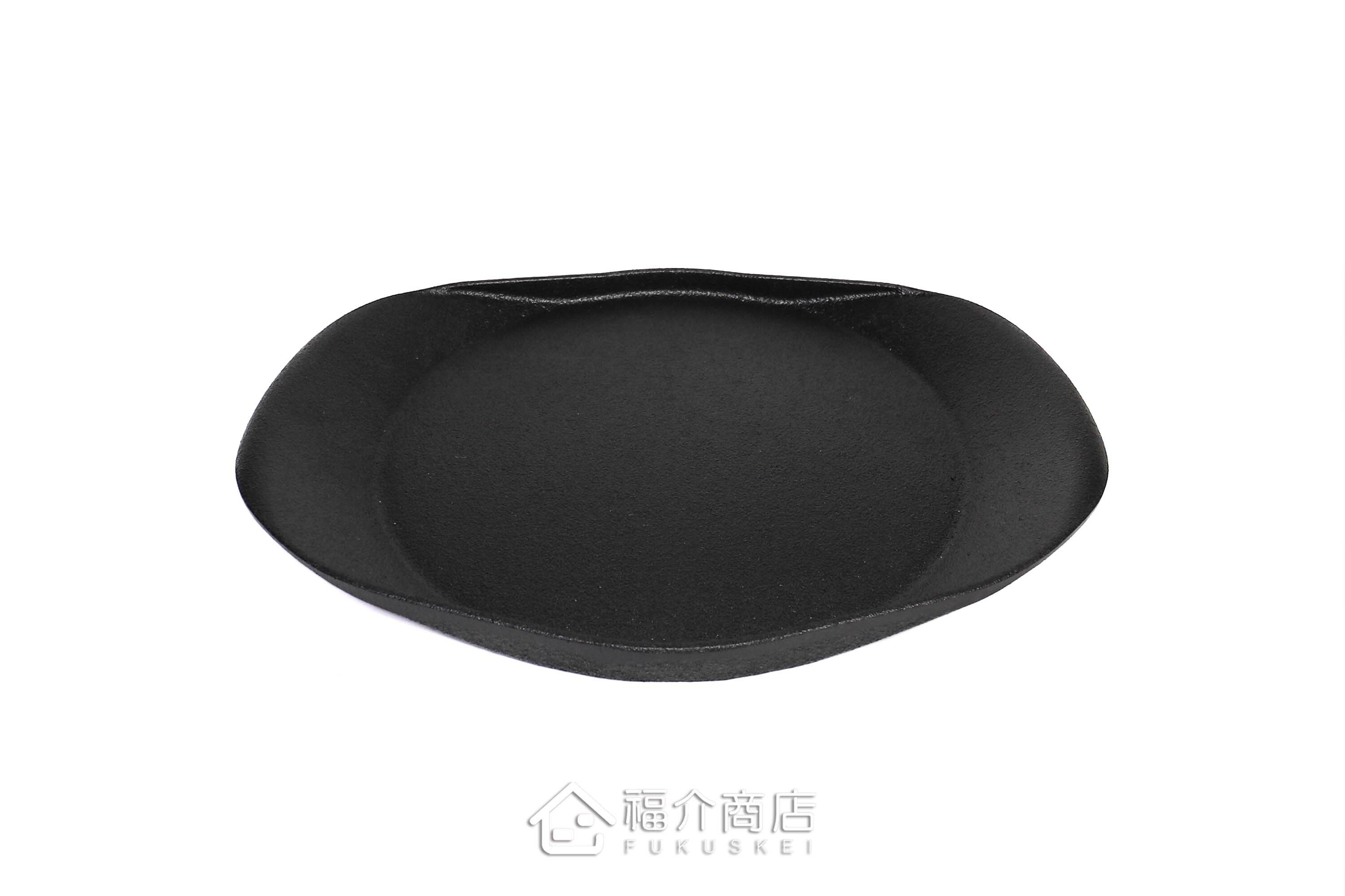 可以煎牛排做Pizza或肉排料理的黑色鑄鐵鍋烤盤