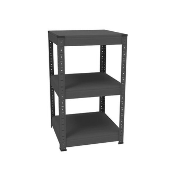 Hot iron color kitchen cabinets bookshelf shoe cabinet bathroom storage cabinet shelf [40x40x68cm] black 3 layers