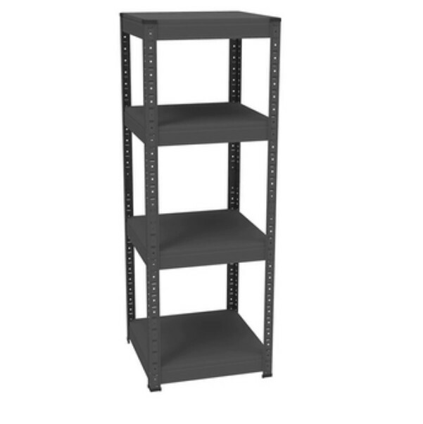 Hot iron color kitchen cabinets bookshelf shoe cabinet bathroom storage cabinet shelf [40x40x114cm] black 4 layers
