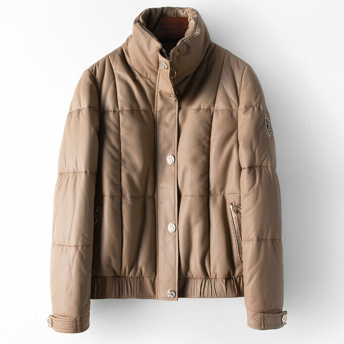 Hot selling sheepskin thermal jacket (L/XL size) (milk tea color) (contact customer service after placing the order to confirm the delivery size)