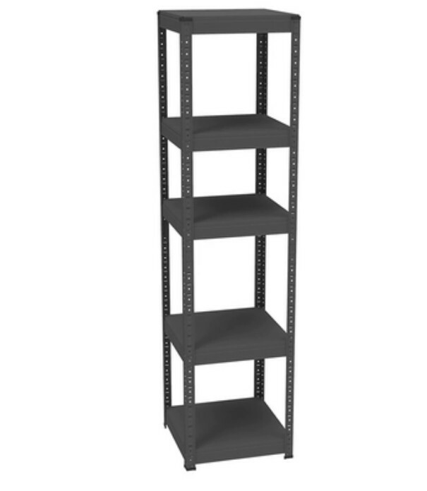 Hot iron color kitchen cabinets bookshelf shoe cabinet bathroom storage cabinet shelf [40x40x160cm] black 5 layers