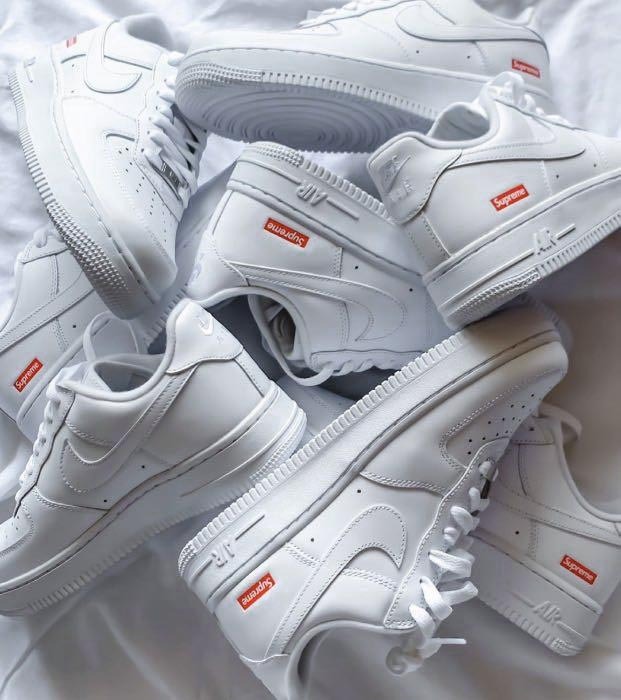SUPREME X Nike Air Force 1 AF1聯名 白 CU9225100