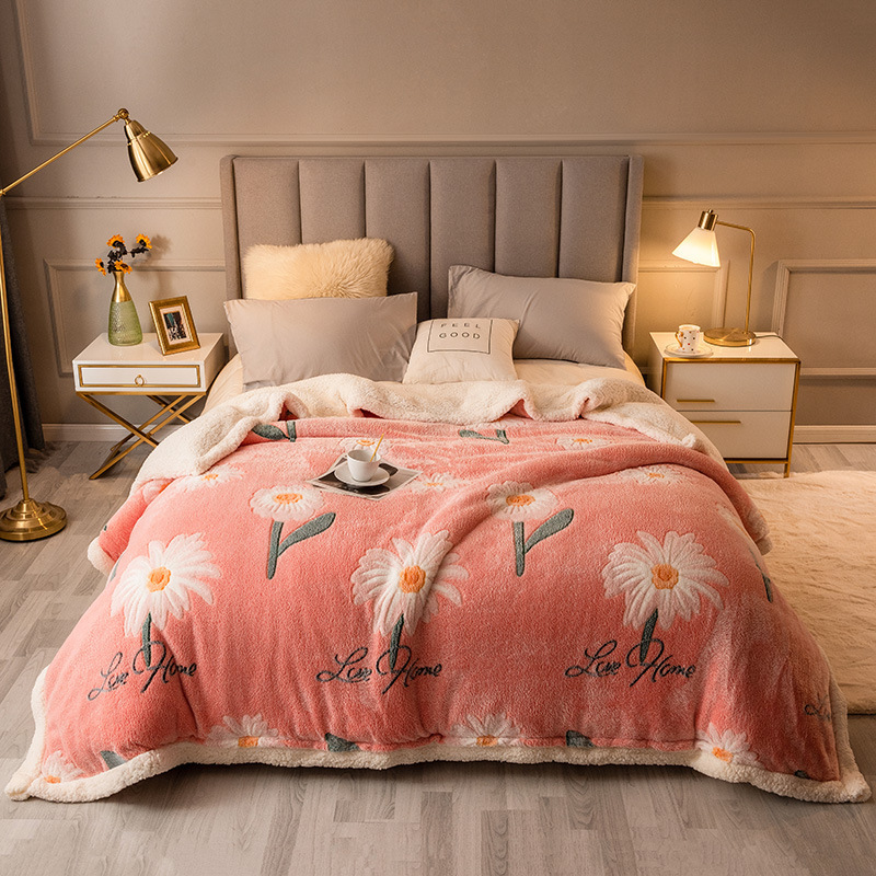 Popular thickened and warm imitation cashmere quilt, comfortable winter blanket, thickened quilt core (No-12 colors) (1.5kg thin version) 150x200cm