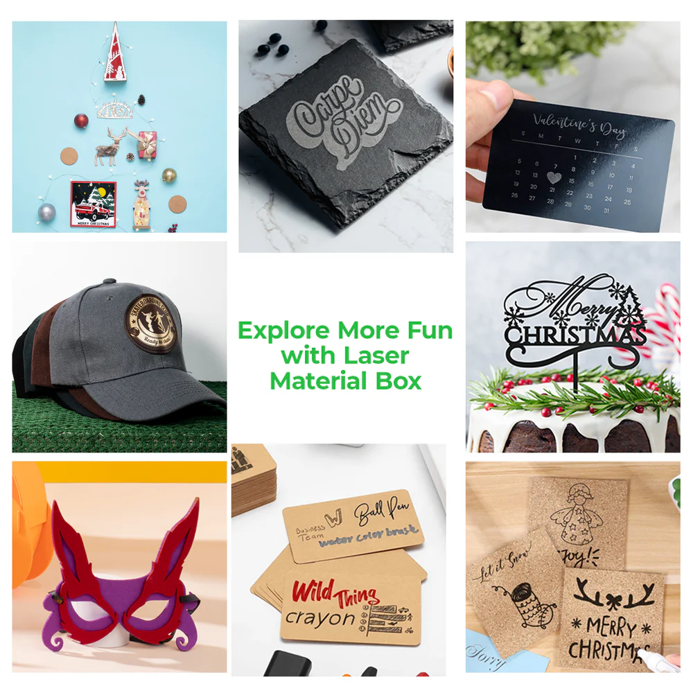 Makeblock xTool Laser Material Explore Kit (111 pcs)