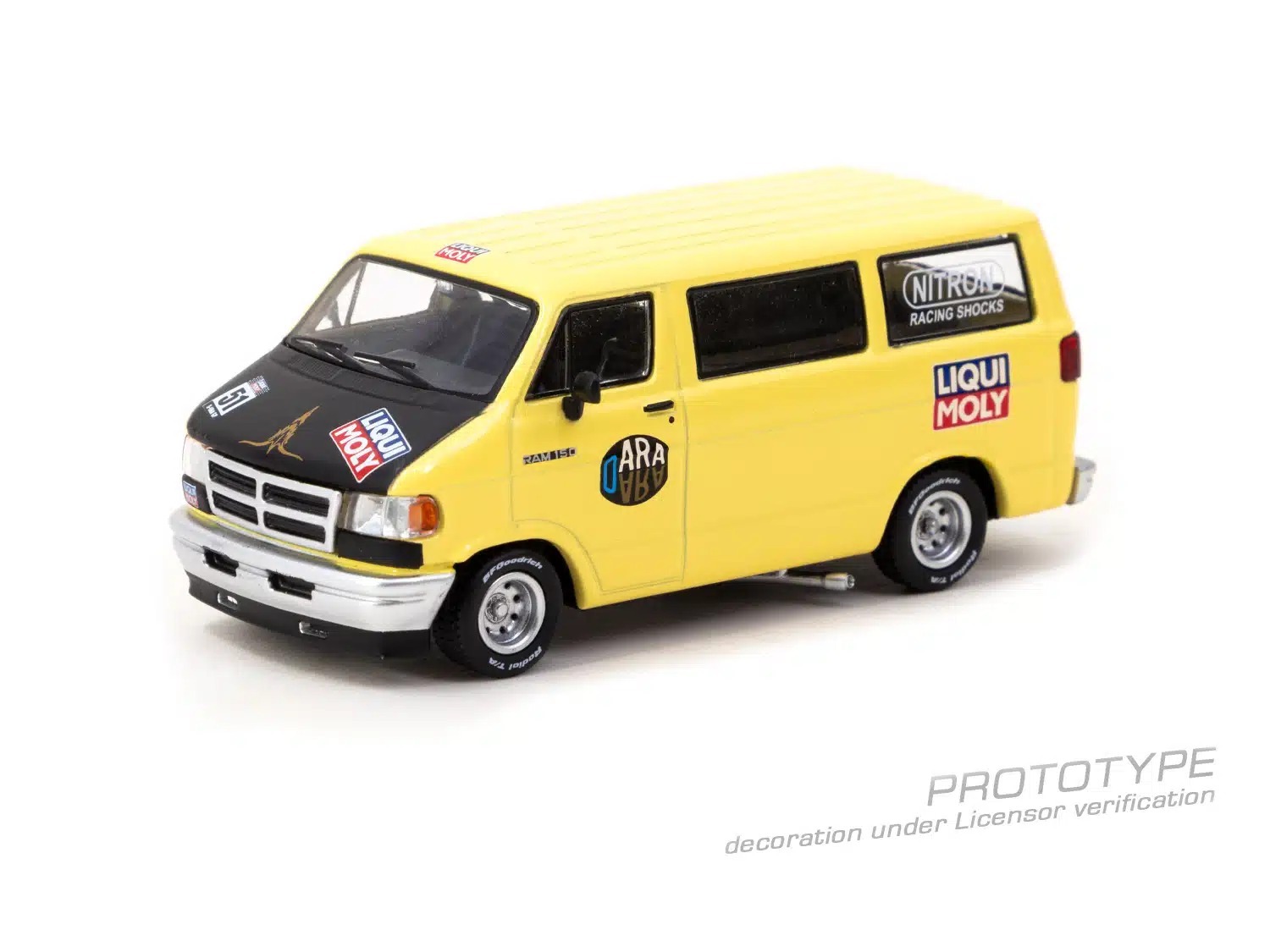Tarmac Works 1/64 Dodge Van Yellow