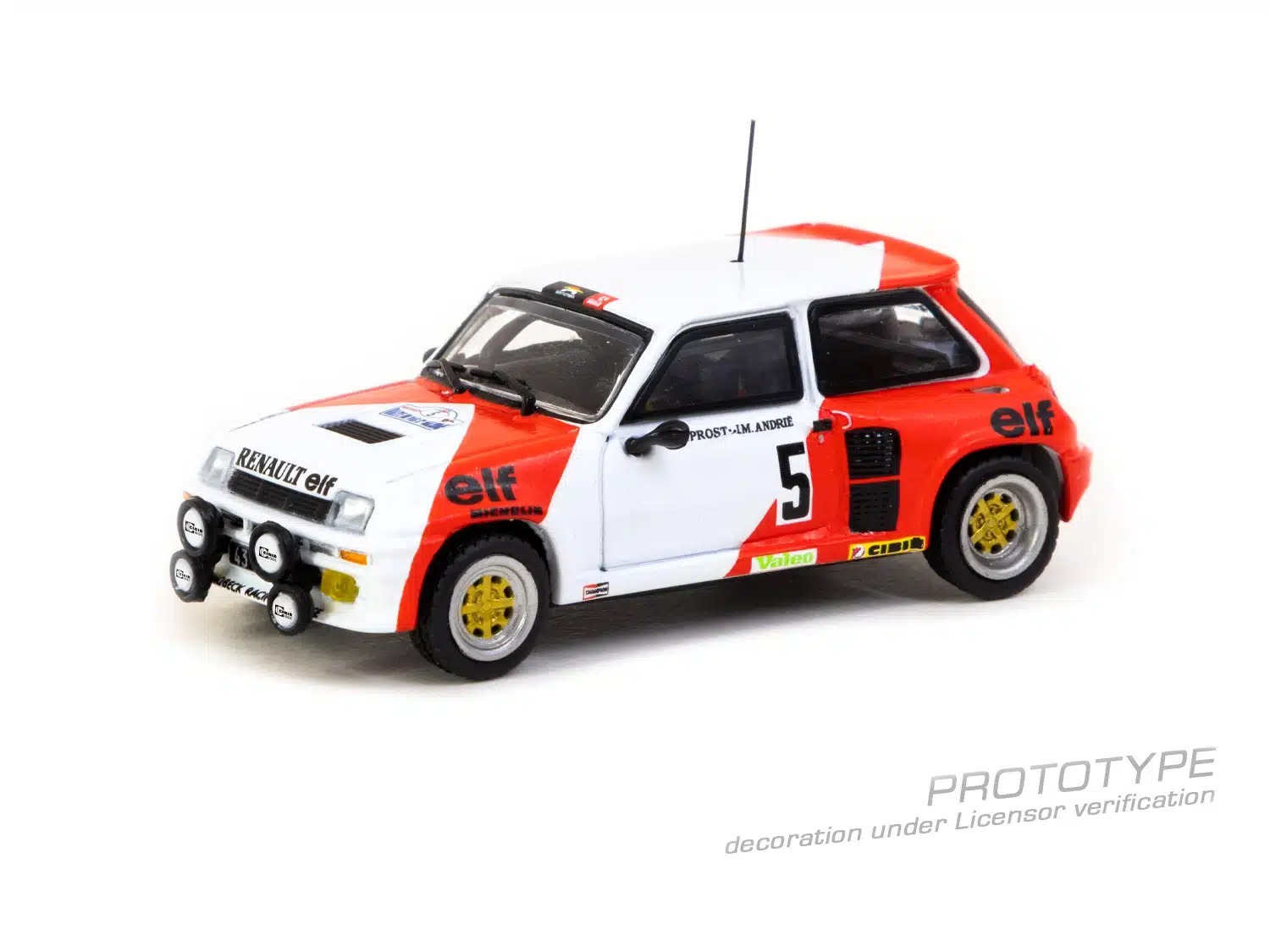 Tarmac Works 1/64 Renault 5 Turbo Rallye du Var 1982 Alain Prost / Jean-Marc Andrié