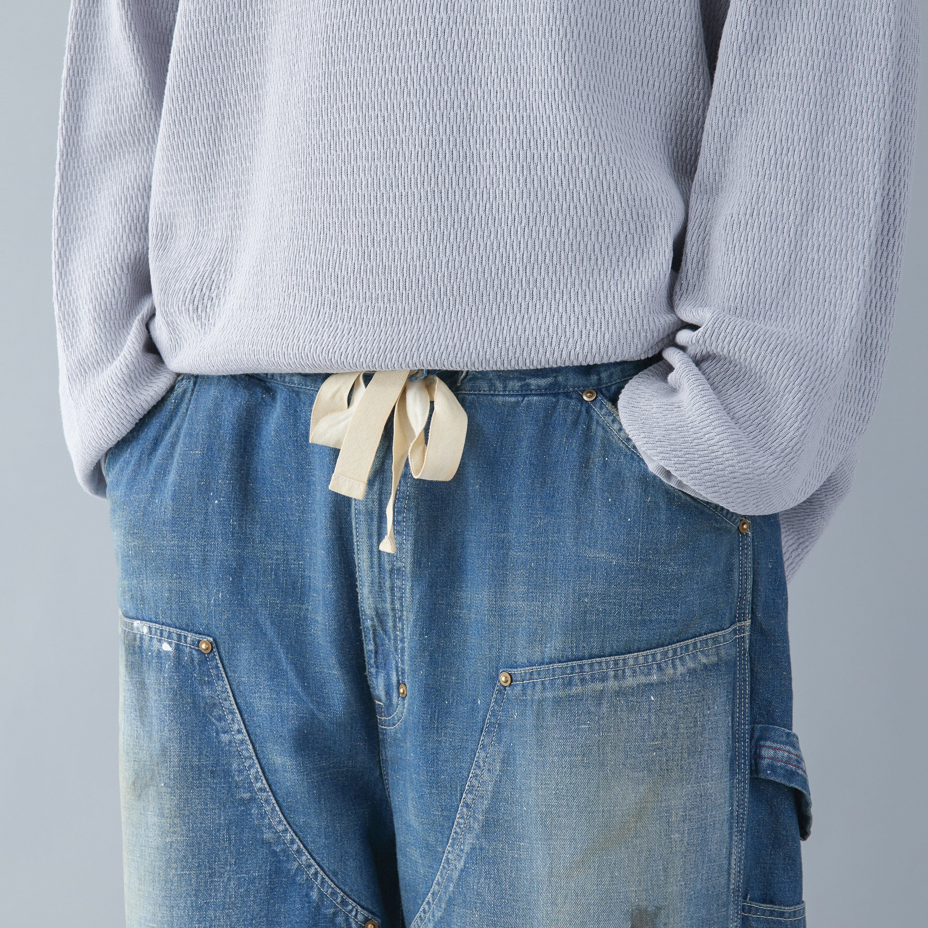 ANACHRONORM - Denim Painter Easy Pants ANACHRONORM - Denim Painter Easy Pants