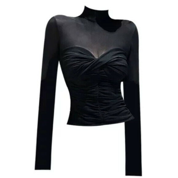 Hot Selling Stand Collar Bottoming Top [Black] Sizes [S-L] [Please contact customer service to confirm the delivery size after placing the order]