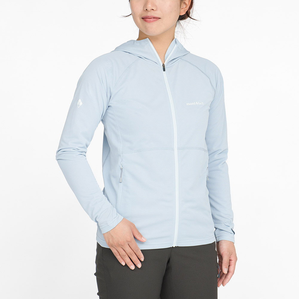 Mont-bell Cool Full-Zip Hoodie Women's 女款 抗UV連帽外套 防曬快乾連帽外套 1114637 (3色選擇) [HappyOutdoor]