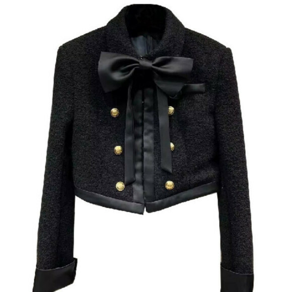 Hot selling woolen jacket [black] sizes [S to L] [please contact customer service to confirm the delivery size after placing the order]