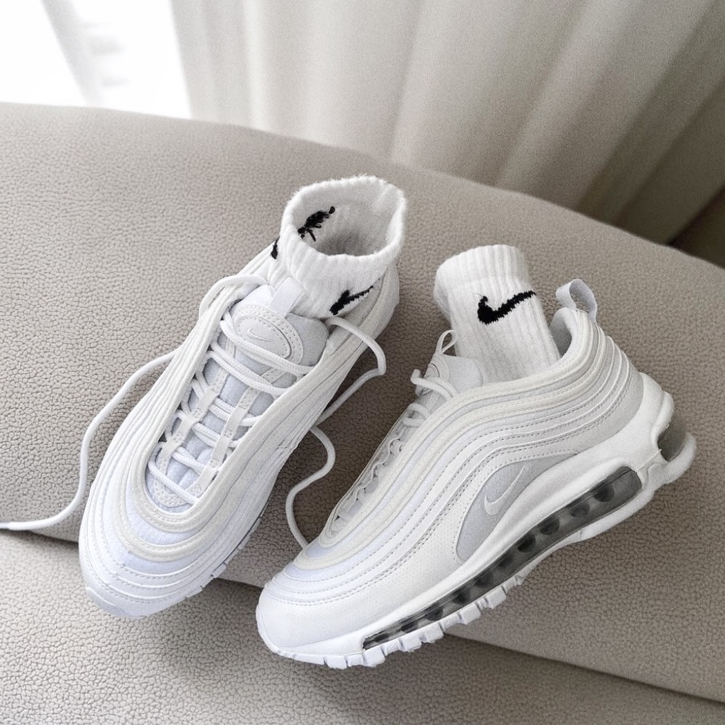 【瑕疵】Nike W Air Max 97 OG White 反光 白