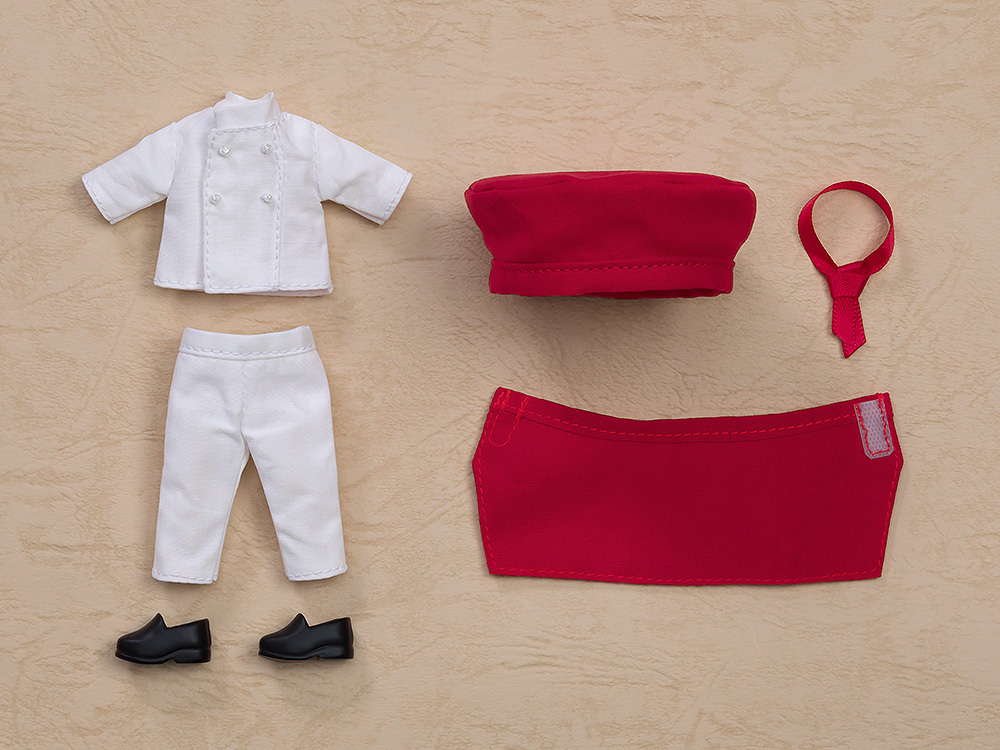 黏土娃 工作穿搭 甜點師（紅色） Nendoroid Doll Work Outfit Set: Pastry Chef (Red)