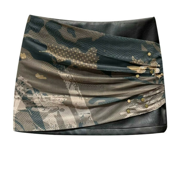 Hot selling PU leather skirt [picture color] size [S size - L size] [please contact customer service after placing the order to confirm the delivery size]
