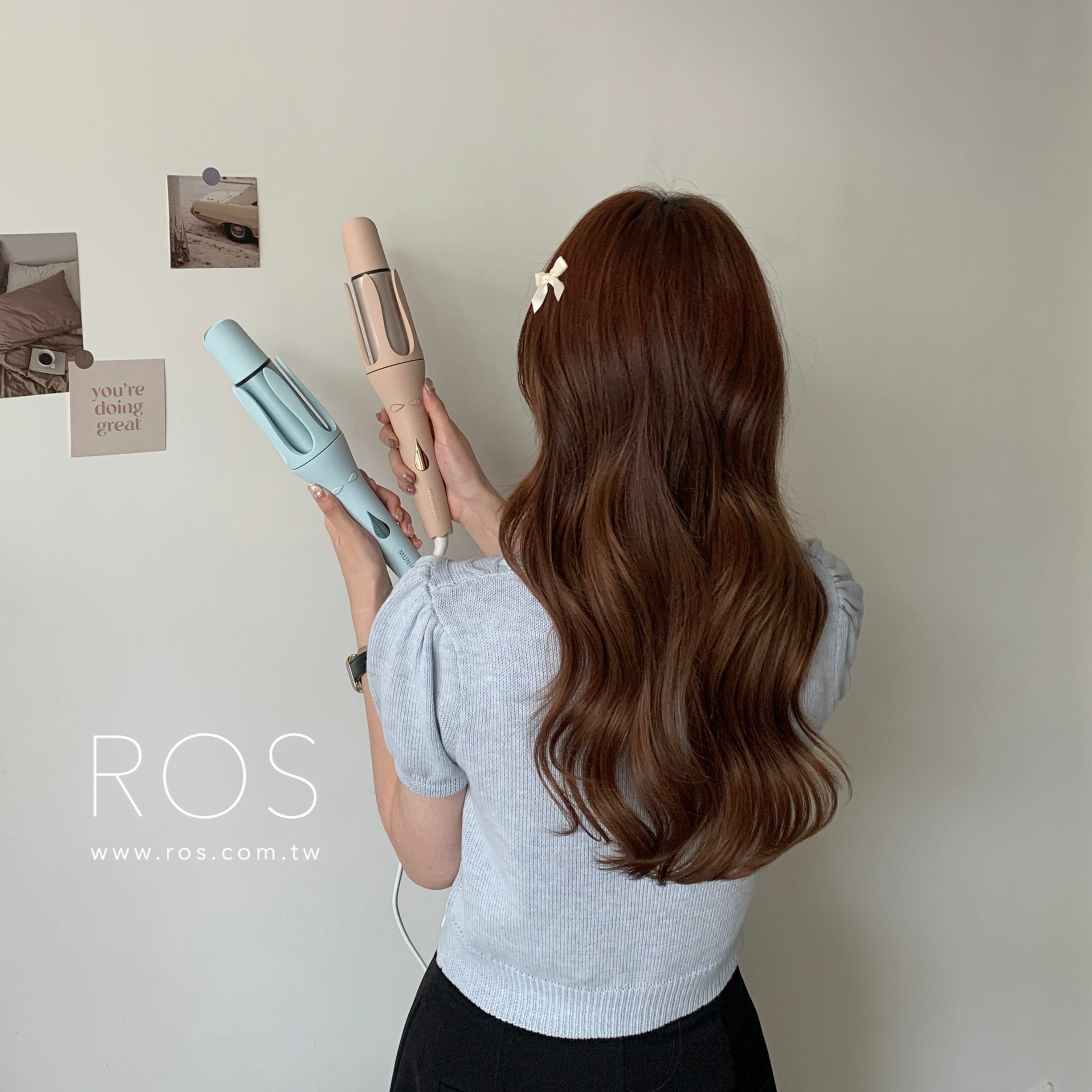 MUNICHI 水潤負離子溫控捲髮器 40mm (2colors)