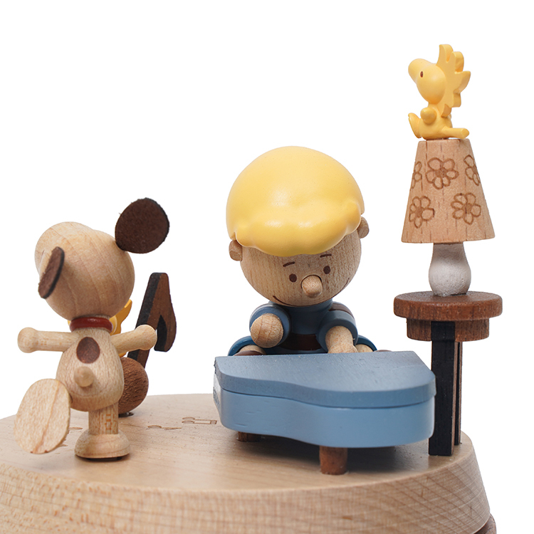 Snoopy & Schroeder-Multi Rotate Music Box｜Wooderfullife