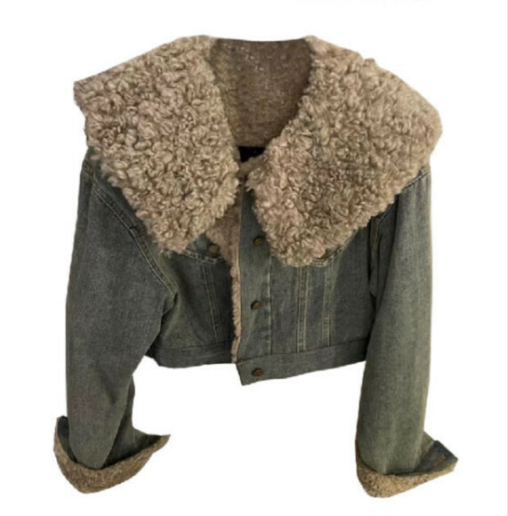 Hot selling denim cotton jacket [blue] sizes [S to L] [please contact customer service to confirm the delivery size after placing the order]