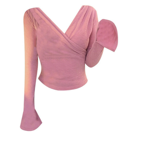 Hot selling slimming and versatile tops [pink] sizes [S to L] [please contact customer service to confirm the delivery size after placing the order]