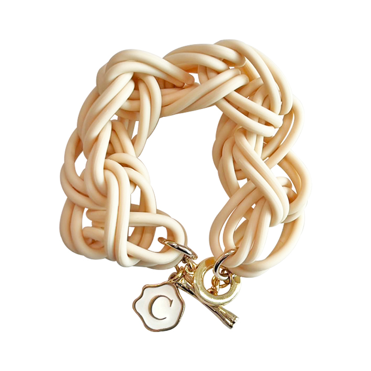 Candies Double Curb手鏈(膚)