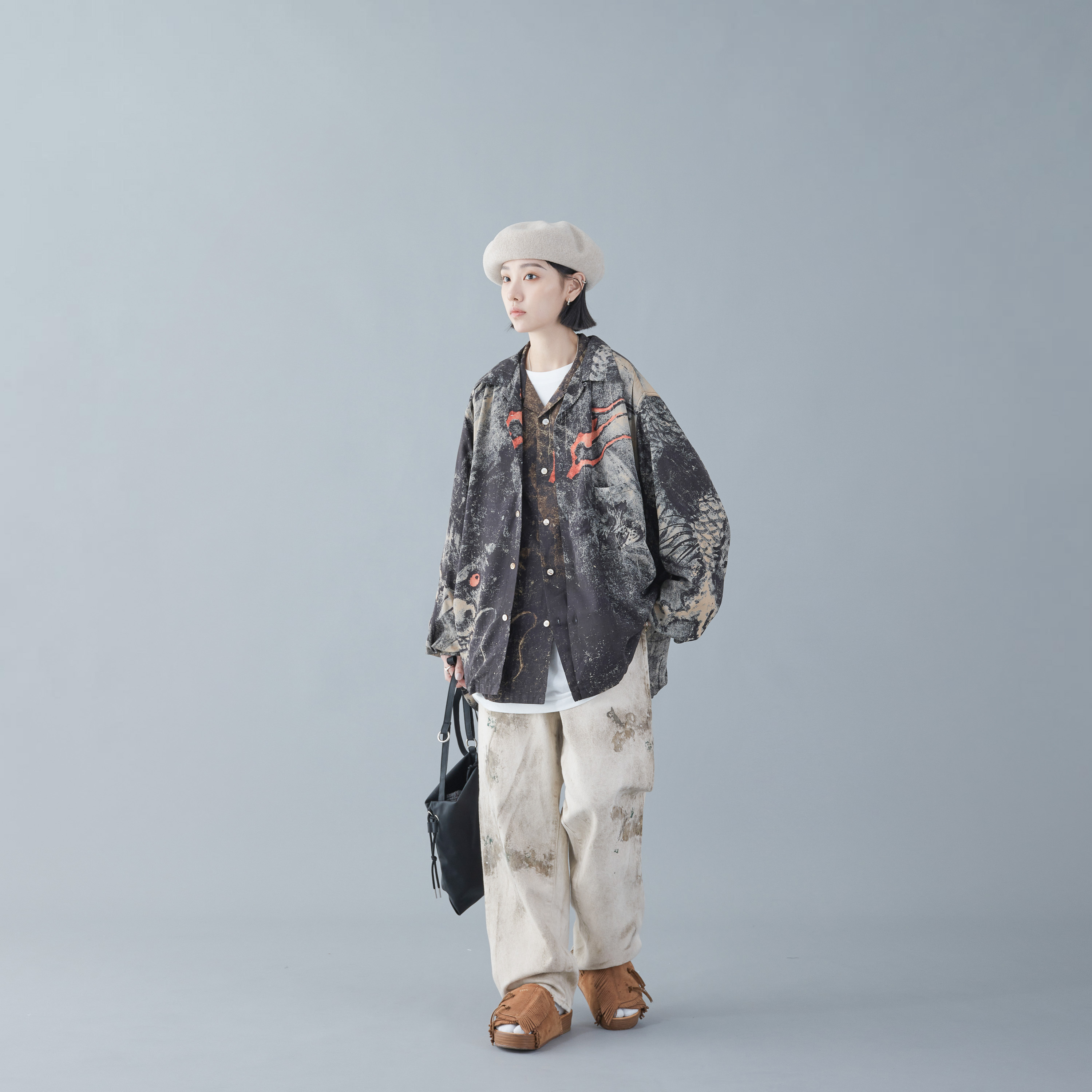 ANACHRONORM - Dirt Paint 80'S Wide 5P Pants