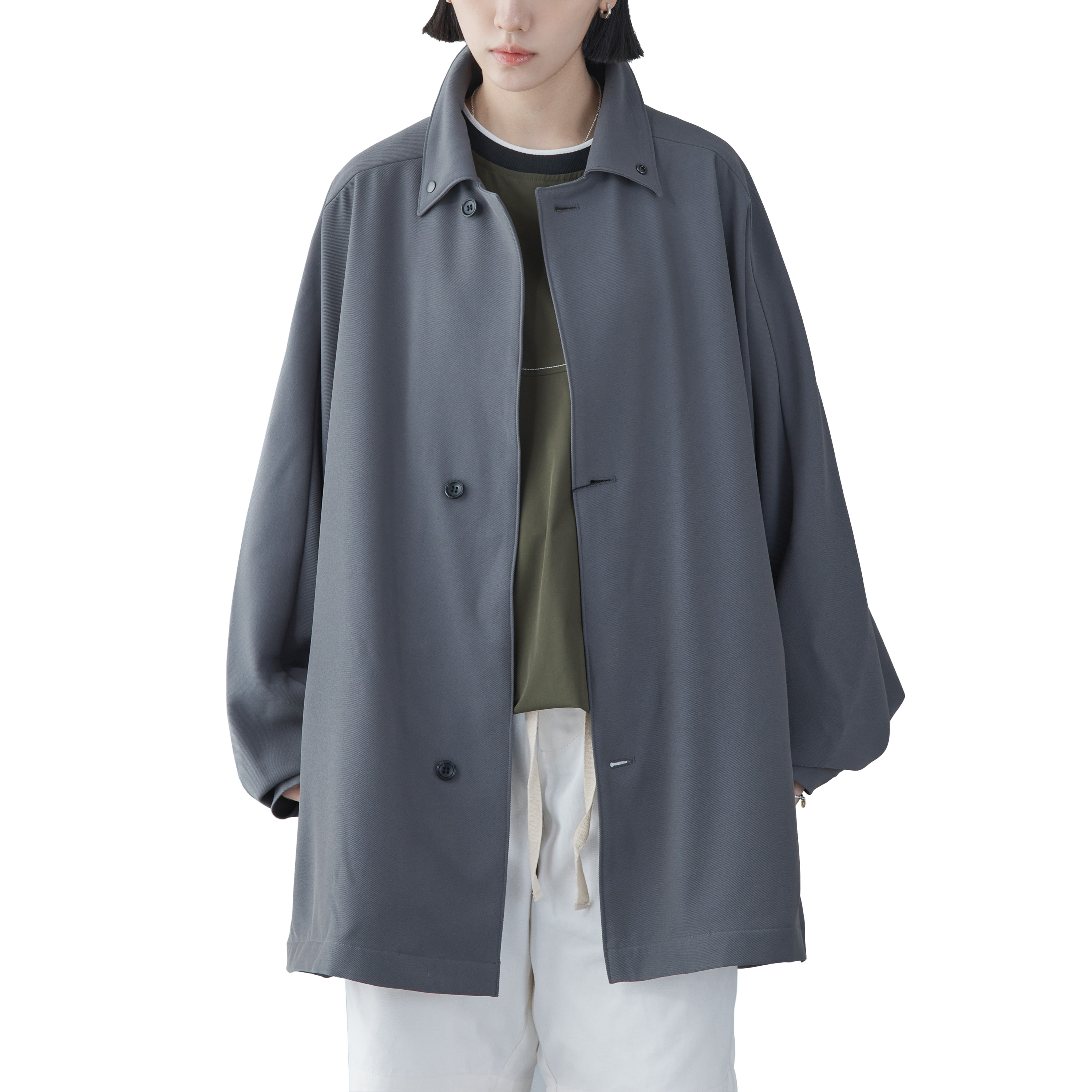 N.HOOLYWOOD - 2241-CO03-004 Short Balmacaan Coat