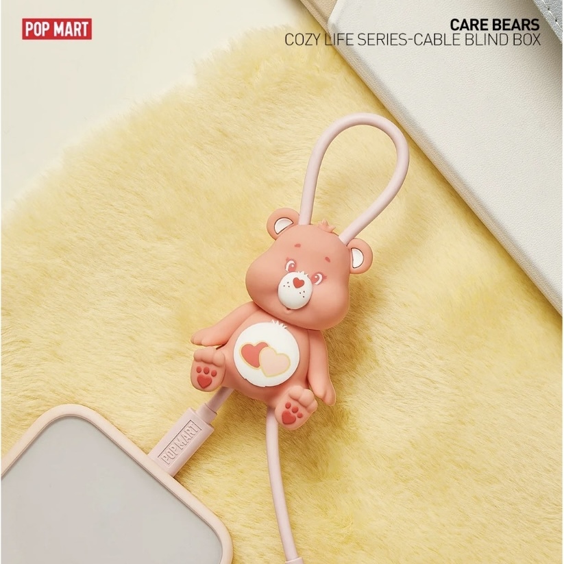 🇯🇵日本代購 /CARE BEARS 彩虹熊 泡泡瑪特 盲盒 TYPE-C/IPHONE 充電線鑰匙圈 代購