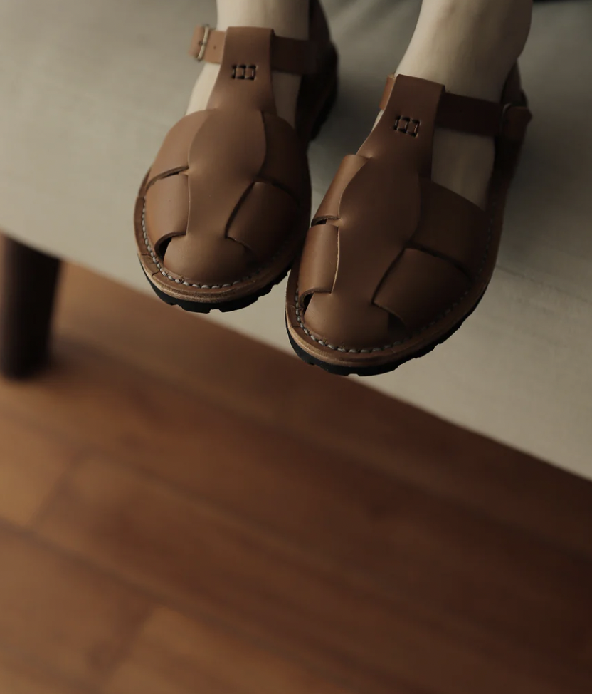 （預購）STEVE MONO 真皮編織鞋 Artisanal Sandals 10/17 tobacco 焦糖棕