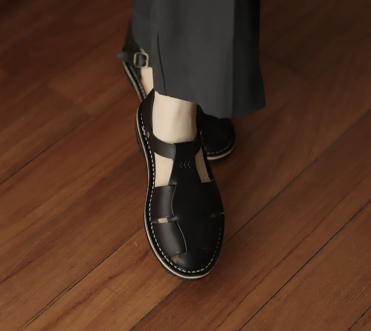 （預購）STEVE MONO 真皮編織鞋 Artisanal Sandals 10/17 black 黑
