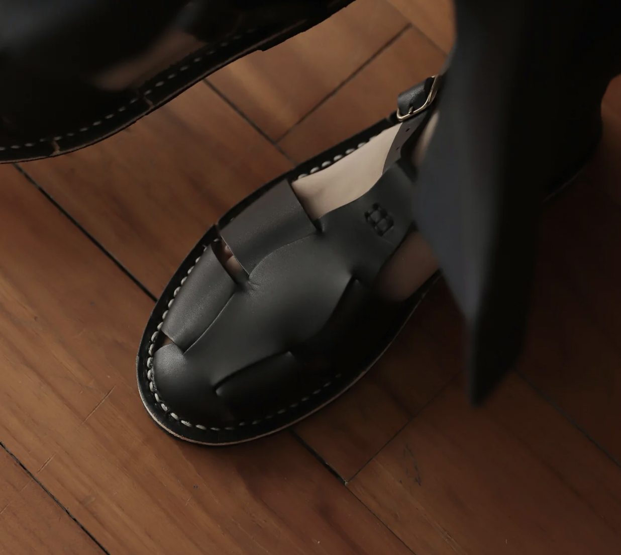 （預購）STEVE MONO 真皮編織鞋 Artisanal Sandals 10/17 black 黑