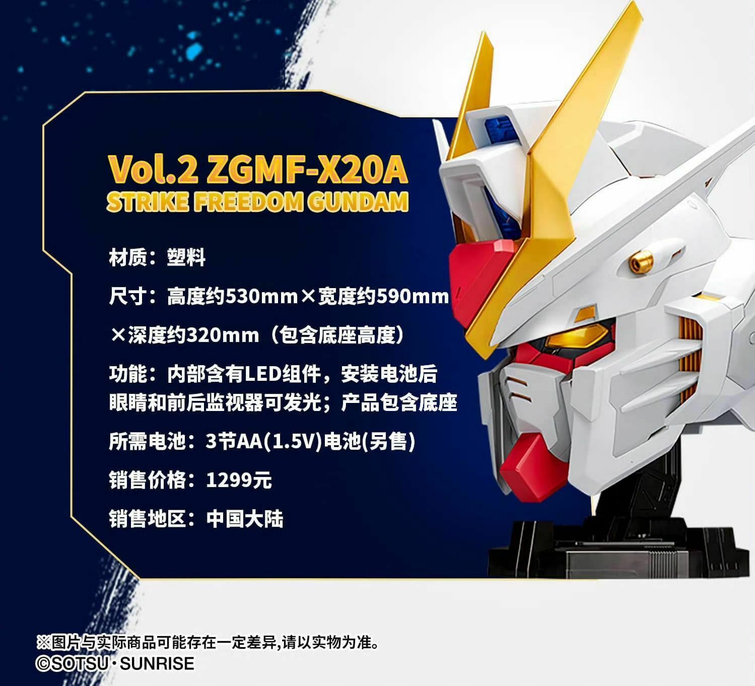 [BN HEAD COLLECTION] ZGMF-X20A 突擊自由高達 BN HEAD COLLECTION VOL.2 STRIKE FREEDOM GUNDAM