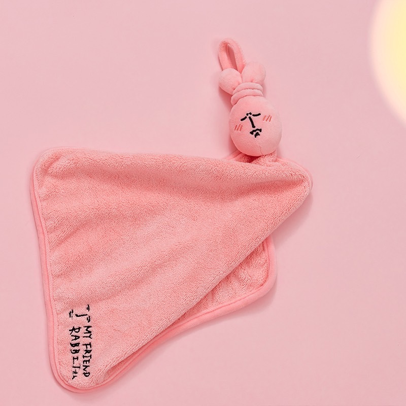 粉紅兔子擦手巾